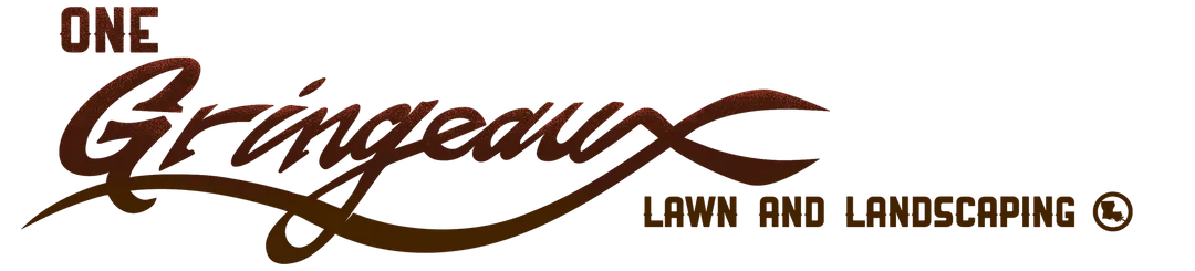 A logo for one grineaux lawn and landscaping